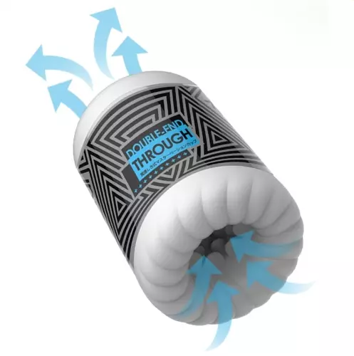 Doppeleingang-Masturbator Throuth Cup 10cm – 1/3