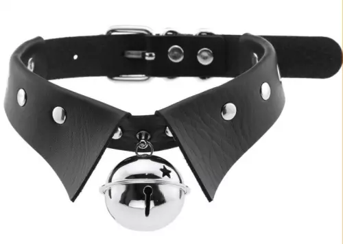 Choker Necklace with Bell Jing Black – 3/3
