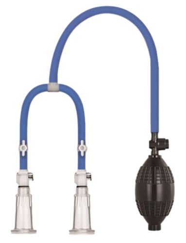 LuvPump Double Cup Blue Nipple Pumps