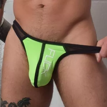 String Hex Thong Neon Grün – 1/8