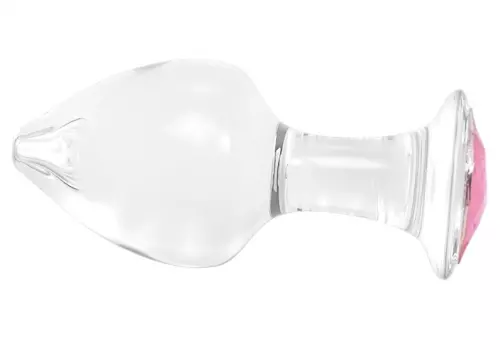 Schmuck-Plug aus Glas Diamond Glassy S 6,5 x 2,7cm – 3/4