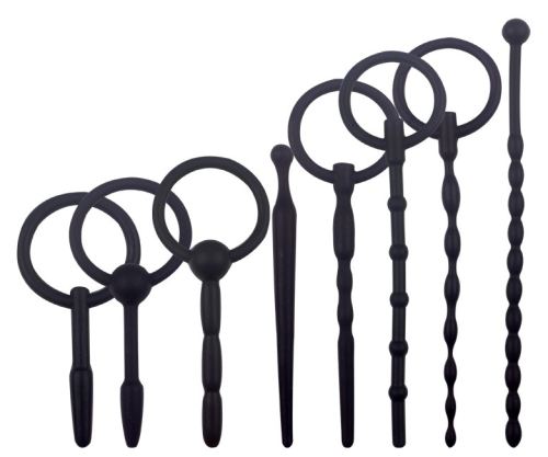 Kit of 8 Silicone Urethral Rods