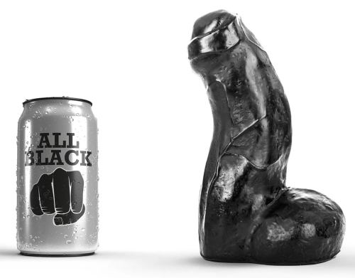 Dildo AB03 Ted All Black 12 x 5 cm