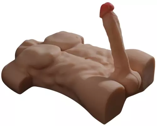 Masturbator Bovenlichaam en Gescharnierde Penis Torso Man Penis van 20cm – 1/3