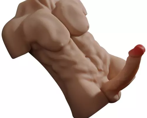 Masturbator Bovenlichaam en Gescharnierde Penis Torso Man Penis van 20cm – 3/3