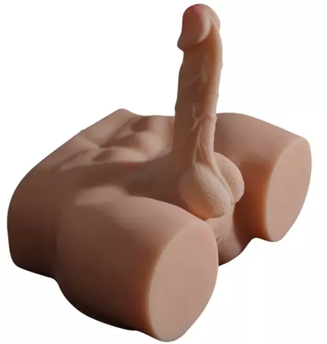 Billen Masturbator met Gescharnierde Penis Dandy Boy Penis van 14cm – 3/4