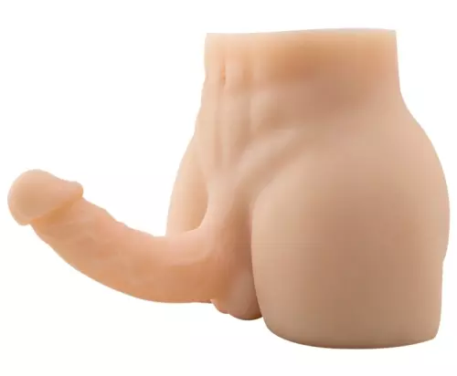 Billen Masturbator met Gescharnierde Penis DANDY STRONG Penis van 18cm – 1/2