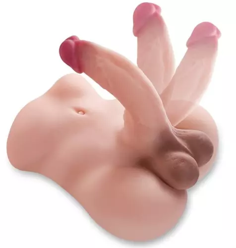 Billen Masturbator met Gescharnierde Penis Joli Dandy Penis van 18cm – 3/3