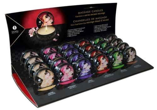 Shunga Massage Candles Display x24