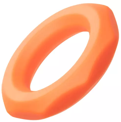 Silicone Cockring Sexagon Alpha 37mm Orange – 1/8