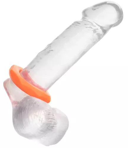 Silicone Cockring Sexagon Alpha 37mm Orange – 8/8