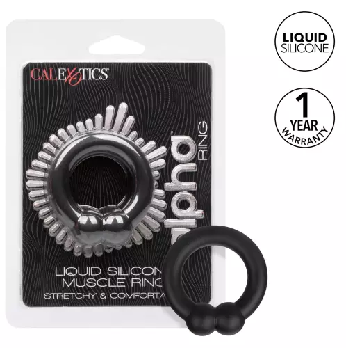 Cockring Muscle Ring Alpha 37mm Zwart – 4/7