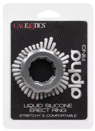 Cockring Silicone Erect Ring Alpha 37mm Grijs – 2/8