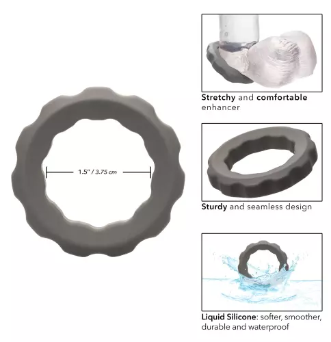 Cockring Silicone Erect Ring Alpha 37mm Grijs – 4/8