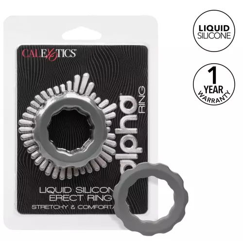 Cockring Silicone Erect Ring Alpha 37mm Grijs – 5/8
