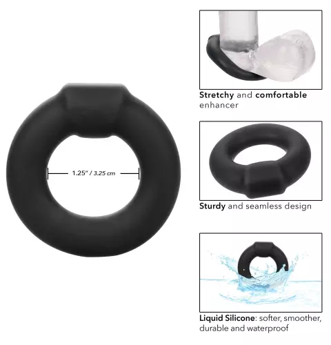 Silicone Cockring Optimum Alpha 32mm Black – 4/8