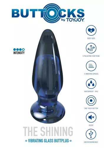 Plug aus Glas vibierend The Shining 11 x 4,2cm – 9/10
