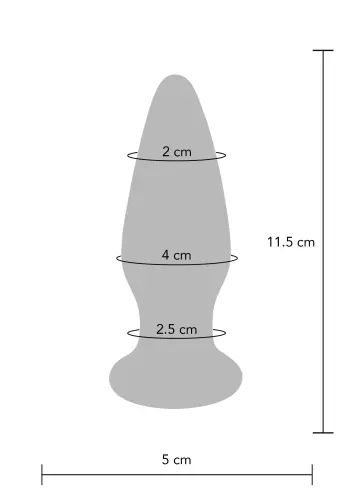 Plug aus Glas vibierend The Shining 11 x 4,2cm – 10/10