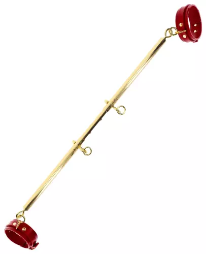 Stange mit Fesselmanschetten Spreader Taboom Gold-Rot – 1/5