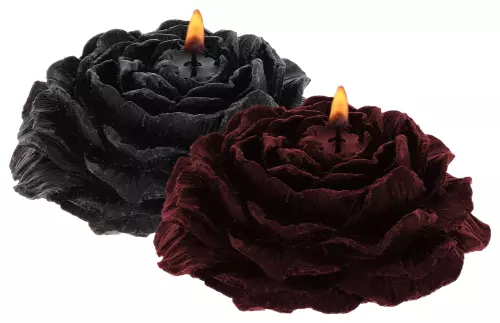 2 SM Rose Candles Black-Red – 1/5