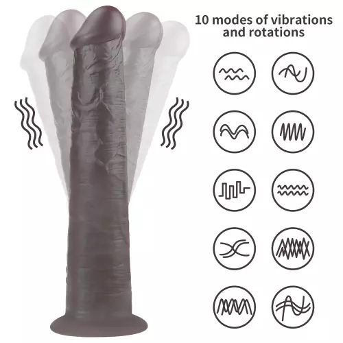 Vibrator Dildo rotierend Big Rotacock 24 x 5cm Braun – 2/11