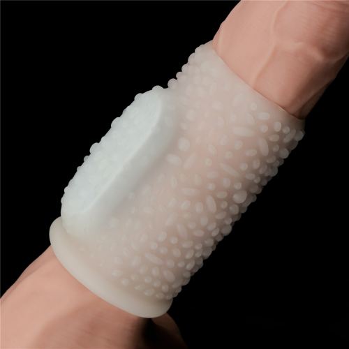 Knights Ring Drip Vibrating Penis Sheath 10cm