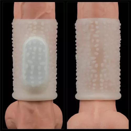 Knights Ring Drip Vibrating Penis Sheath 10cm – 4/9