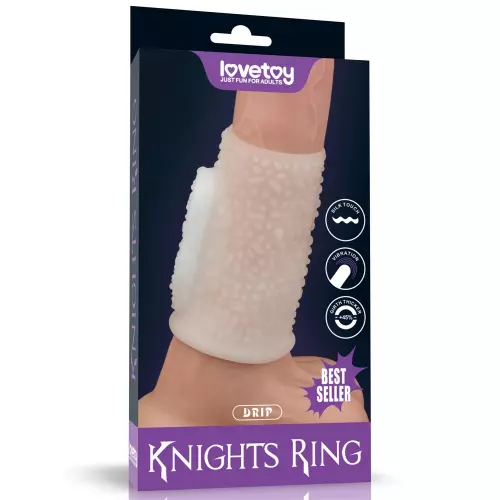 Knights Ring Drip Vibrating Penis Sheath 10cm – 9/9