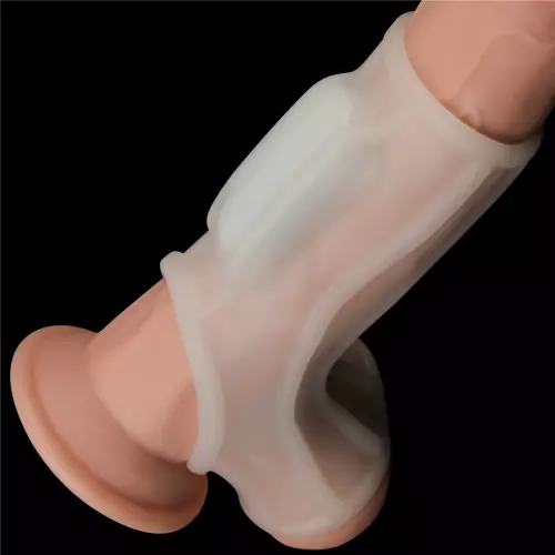 Knights Ring Best Ridge Vibrating Penis Sheath and Ballstretcher 10cm – 3/8