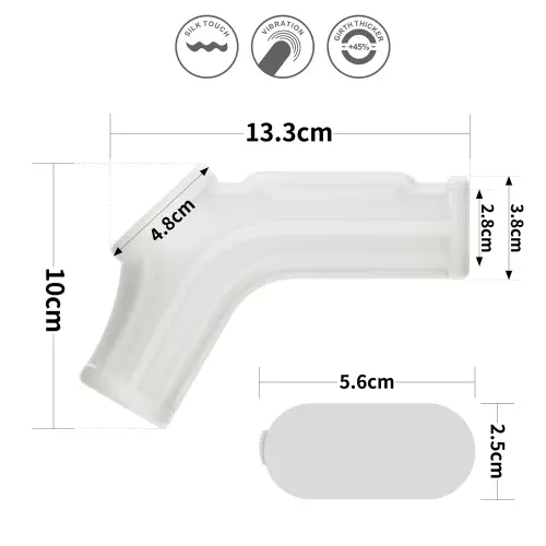 Knights Ring Best Ridge Vibrating Penis Sheath and Ballstretcher 10cm – 7/8