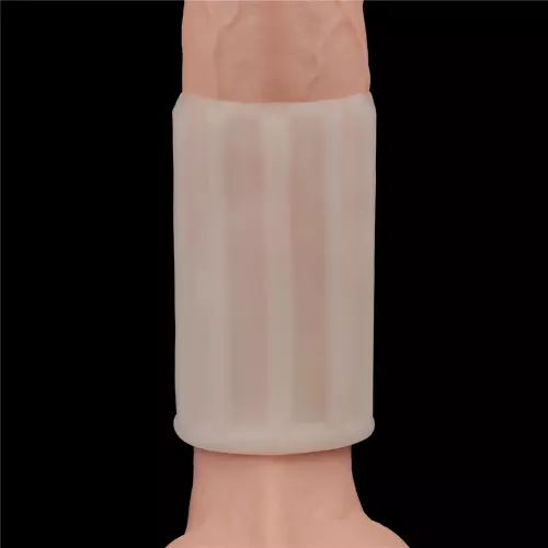 Knights Ring Ridge Vibrating Penis Sheath 10cm – 2/9