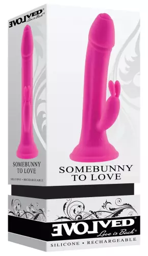 Vibrerende dildo met Rabbit Somebunny To Love 13 x 3.7cm – 2/4