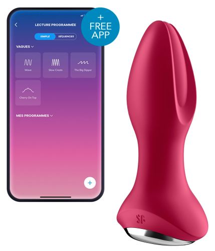 Vibrierende verbundene Rotator-Plug Satisfyer 10 x 4cm Fuchsia