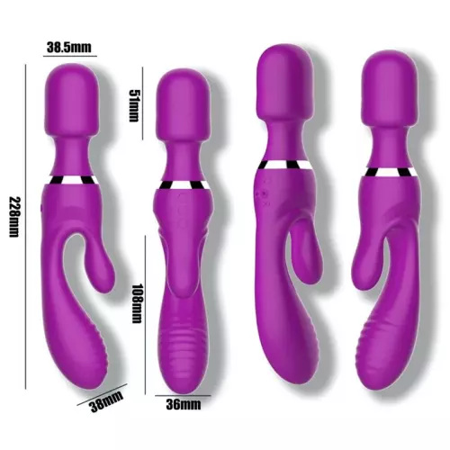 Vibrator and Wand Fifteen Action Purple – 3/5