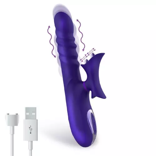Vibrator Rabbit Thrusty Wave Action 26cm – 3/8