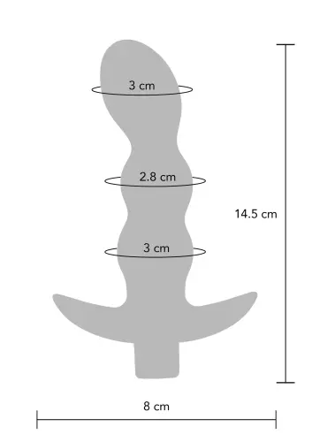 Vibrierender Plug The Risque 11 x 3,2cm – 6/6