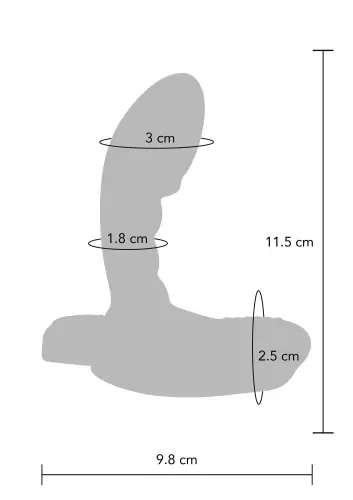 Prostatischer vibrierender Plug Heroic P-Spot 8 x 3cm – 7/7