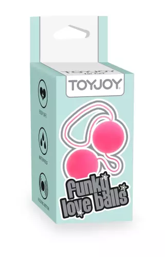 Geisha ballen Funky Love 3.3cm Roze – 2/3