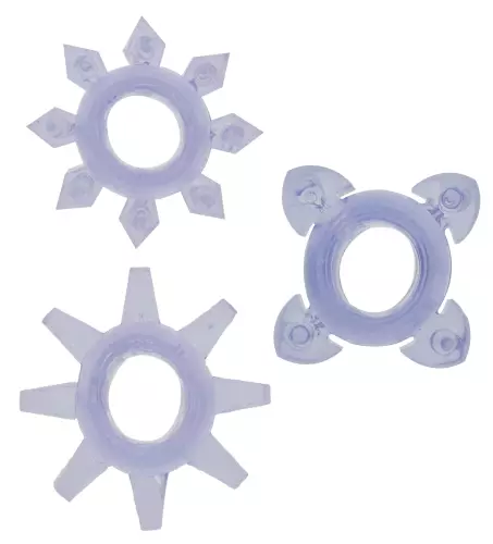 3 cockrings mini Tickle C-Rings Violet – 1/3