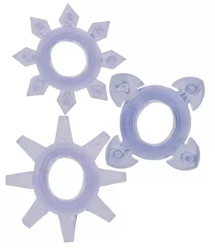 3 cockrings mini Tickle C-Rings Violet – 3/3