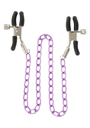 Nipple Clamps Nipple Chain Purple