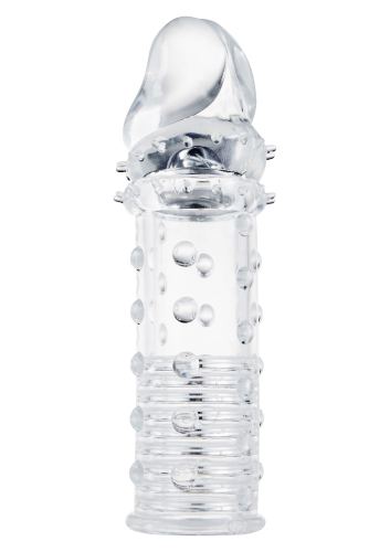 Penis Sleeve Stud Sleeve 15 x 4.2cm Transparent