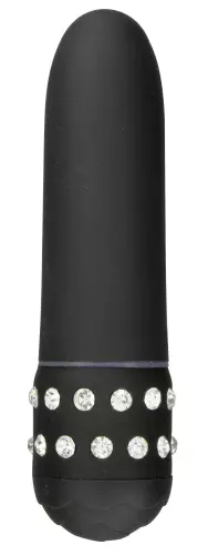 Vibrator Diamond Petit 12cm Zwart – 1/2