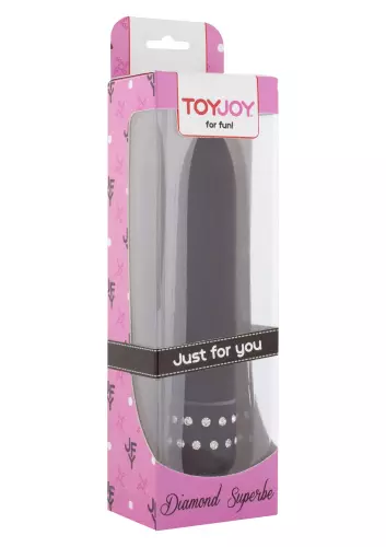 Vibrator Diamond Superbe 15cm Zwart – 2/2