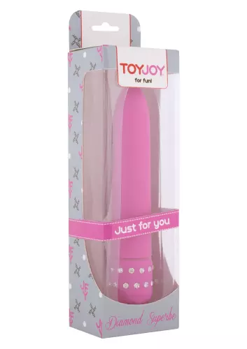 Vibrator Diamond Superbe 15cm Roze – 2/2