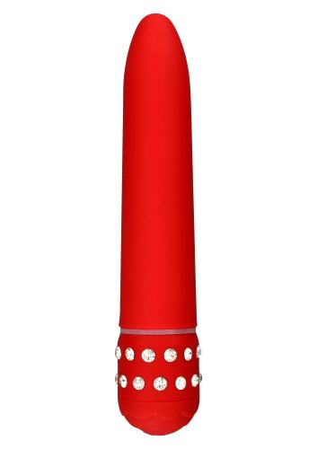 Vibrator Diamond Superb 15cm Red