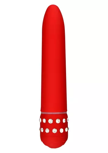 Vibrator Diamond Superbe 15cm Rood – 1/2