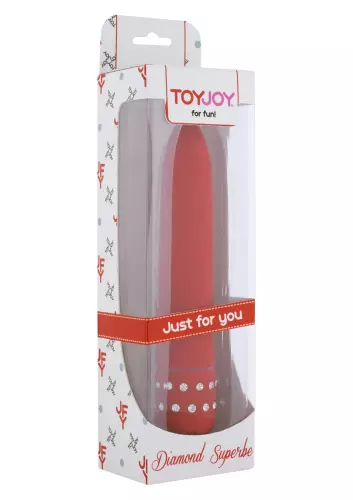 Vibrator Diamond Superbe 15cm Rood – 2/2