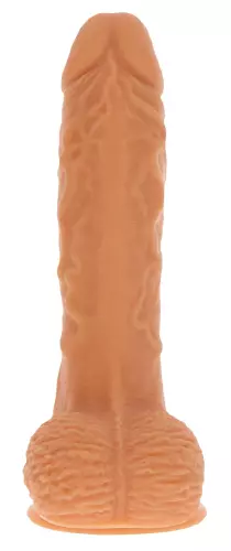 Realistische trildiliddo met stootstoot Naked Real 16.5 x 4cm – 3/6