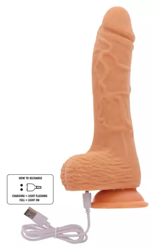 Realistische trildiliddo met stootstoot Naked Real 16.5 x 4cm – 4/6